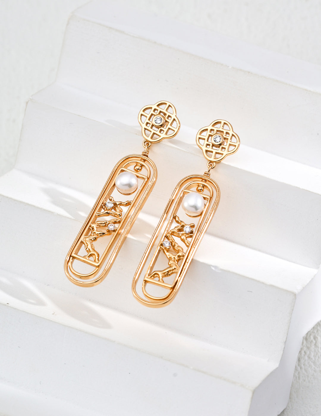 Lustre Éternel Earings- Natural pearls
