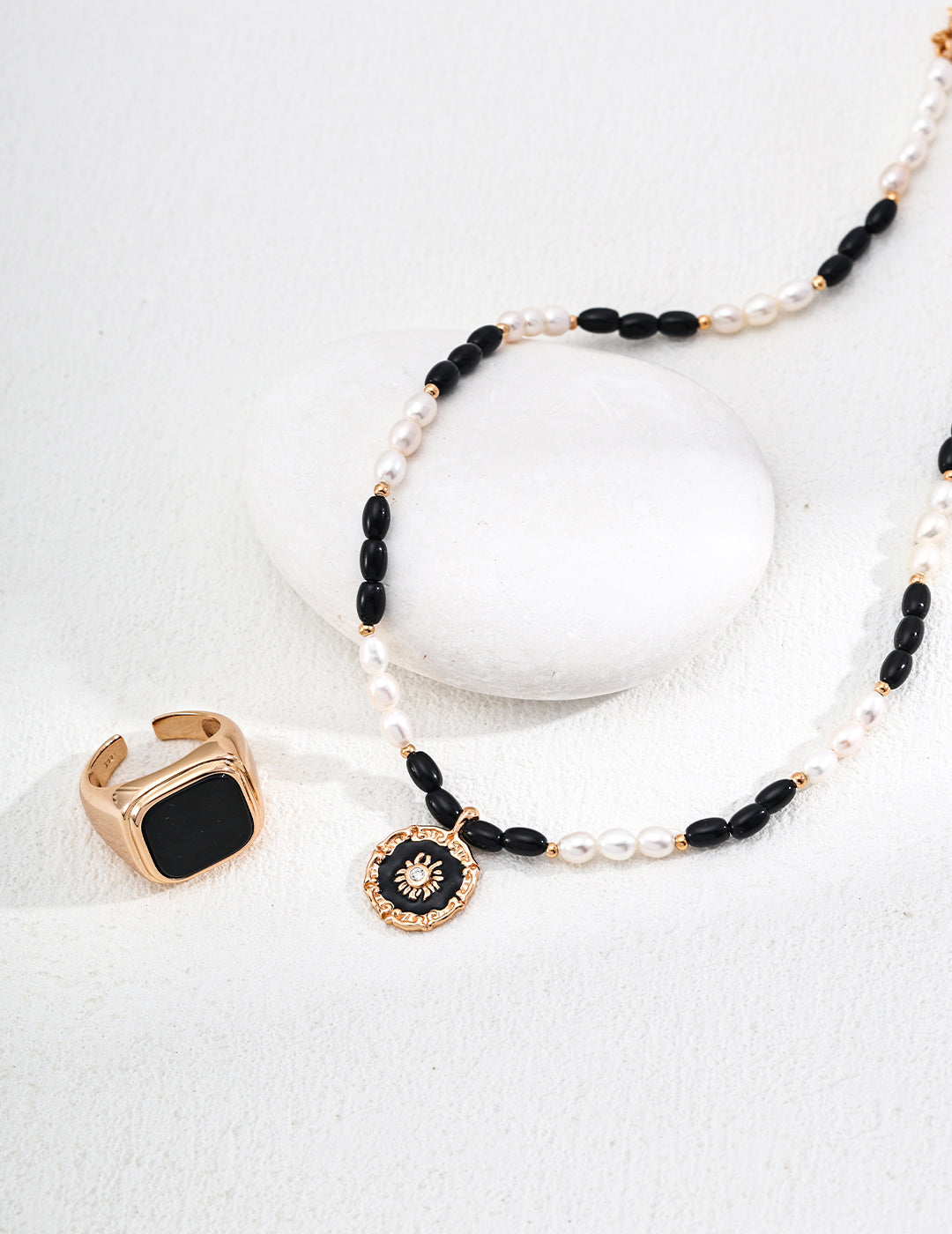 Nocturnal Light Earings- Black Onyx,Enamel, Zirconia