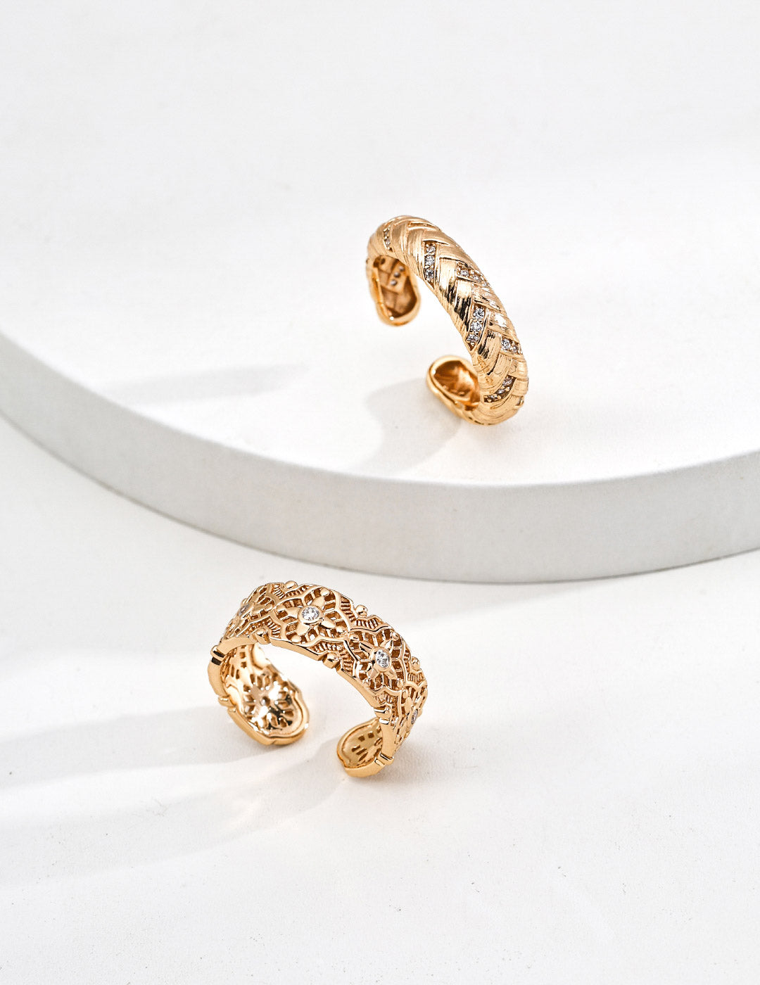 Amour Grace Ring - sparkling Natural zircon stones