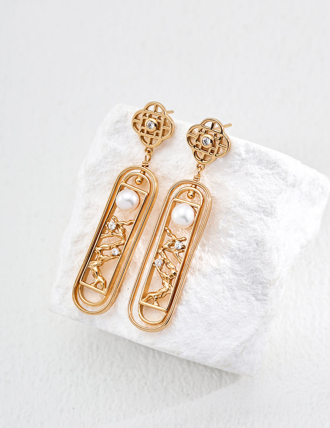 Lustre Éternel Earings- Natural pearls