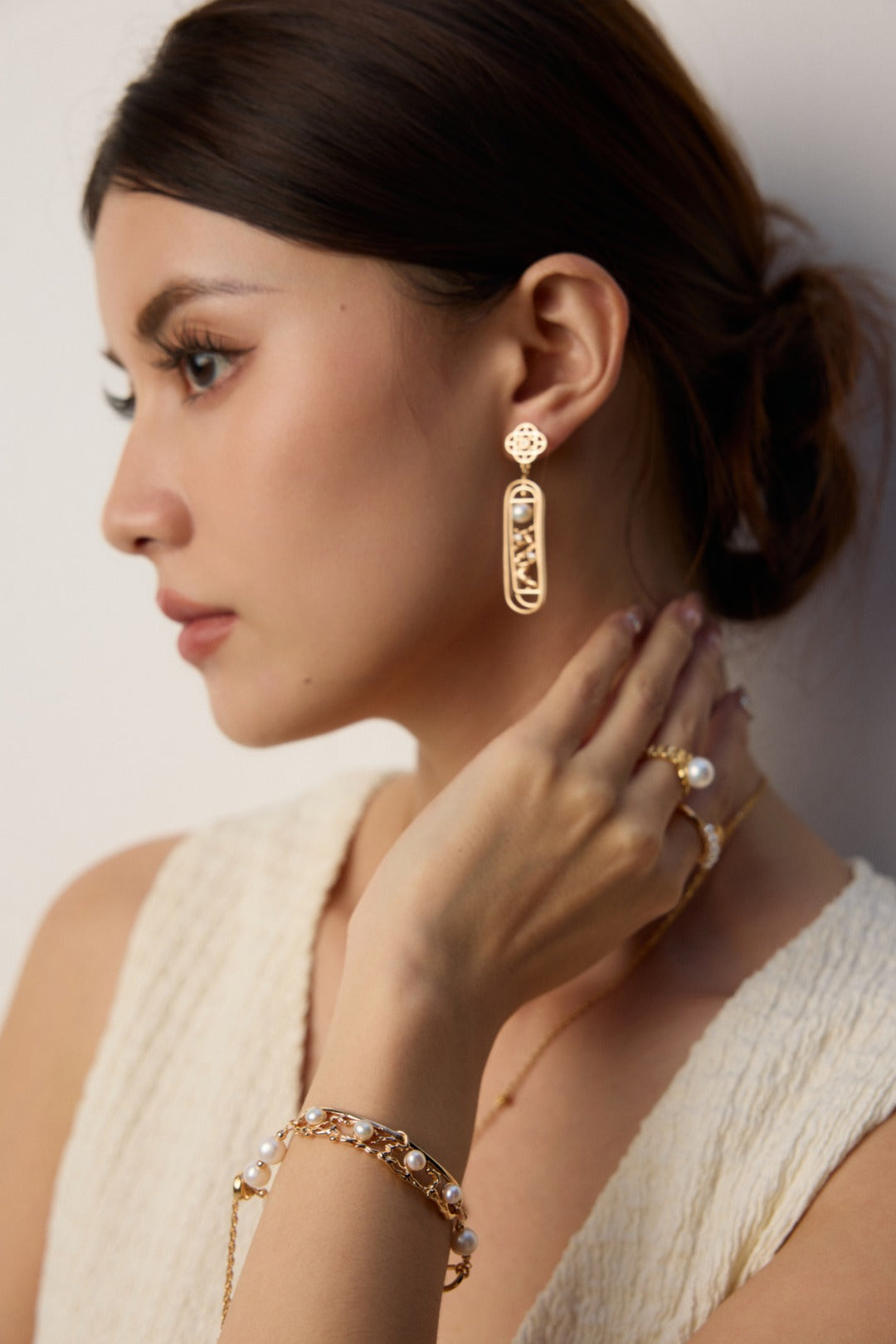 Lustre Éternel Earings- Natural pearls