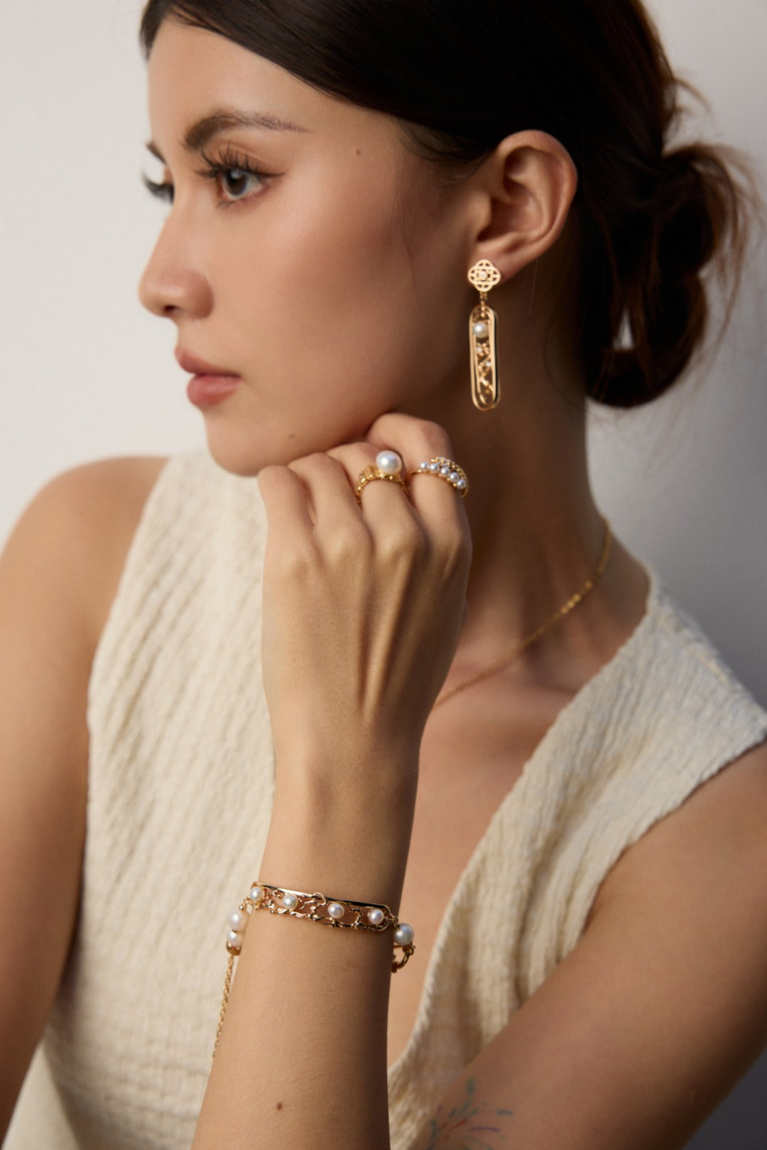 Lustre Éternel Bracelets- Natural pearls