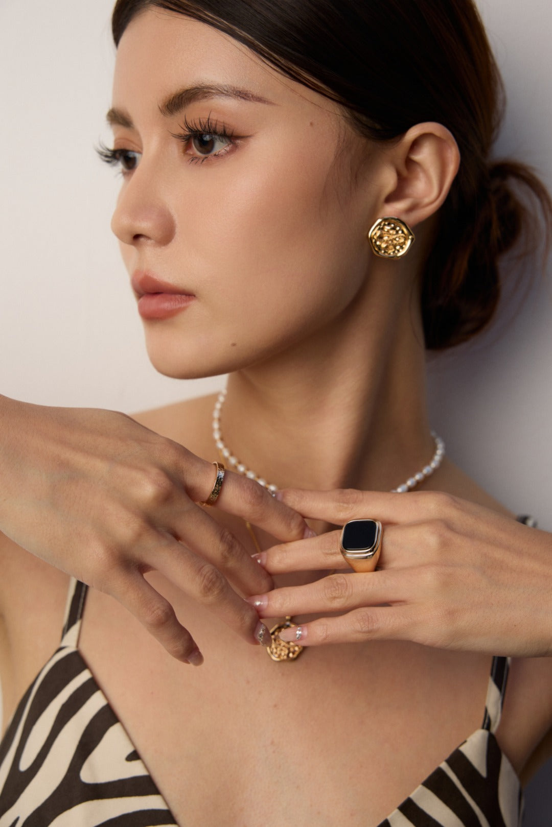 Nocturnal Light Ring- Black Onyx