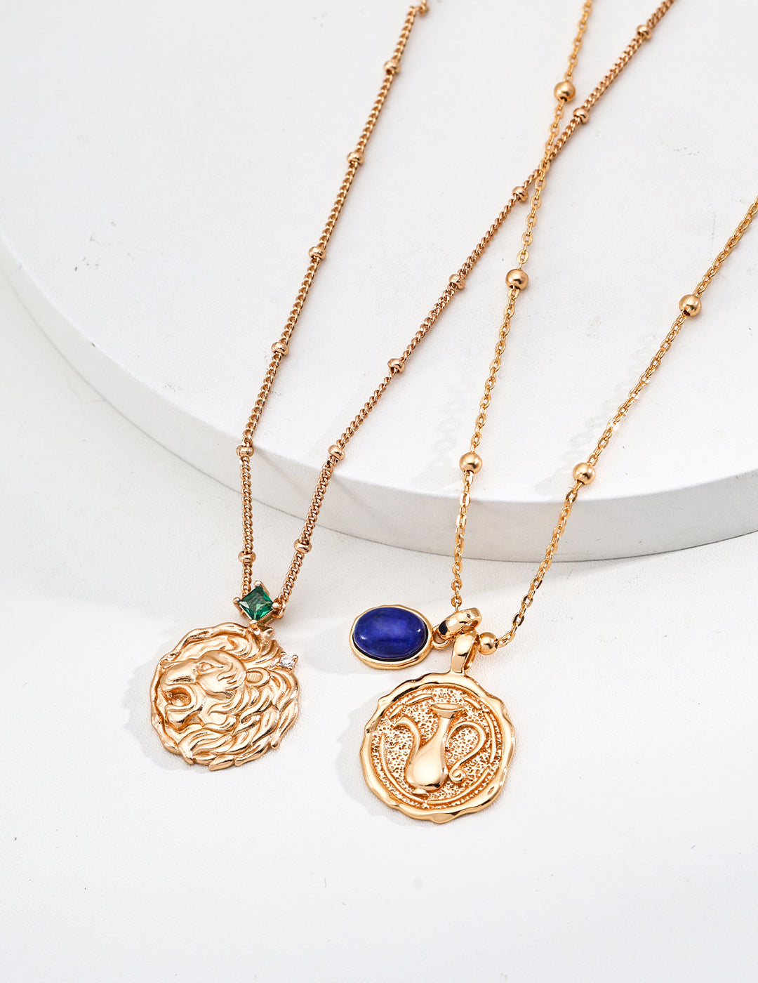 Vintage Lion Medallion Necklace – Symbol of Strength and Elegance