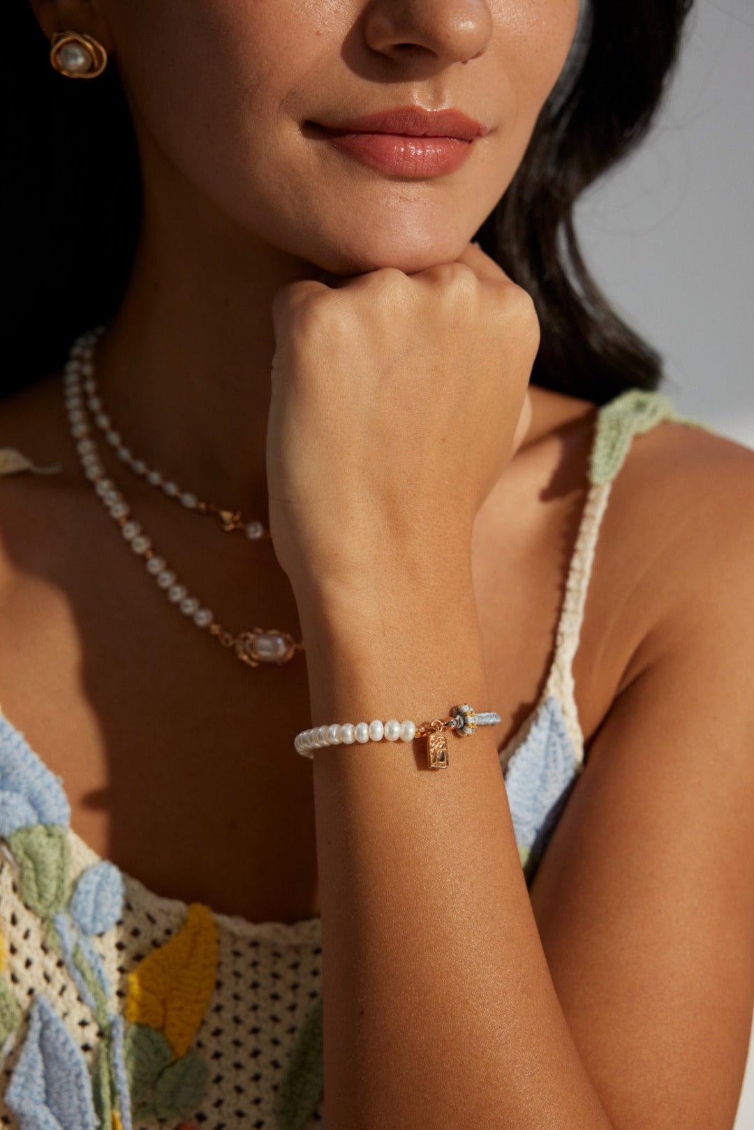 Ocean Whisper  Natural Pearl Bracelet — Timeless Harmony in Modern Elegance